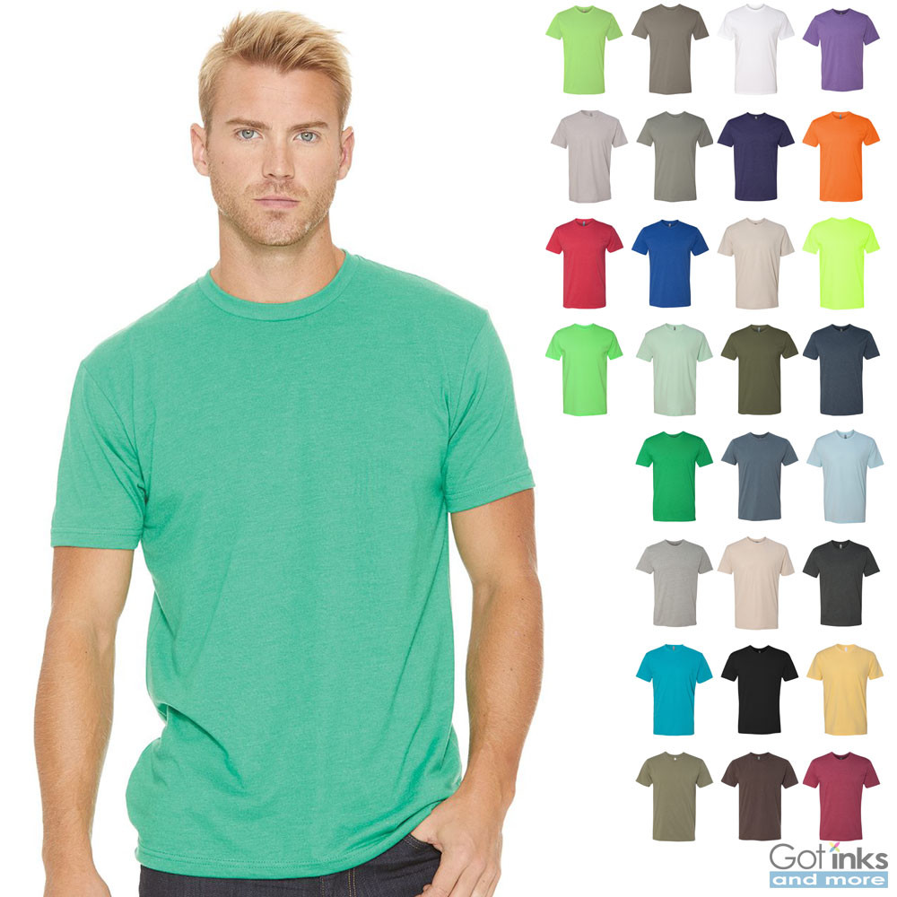 Next Level Premium Fitted CVC Crew T-Shirt Soft Tee Athletic Fit Unisex 6210 gallery