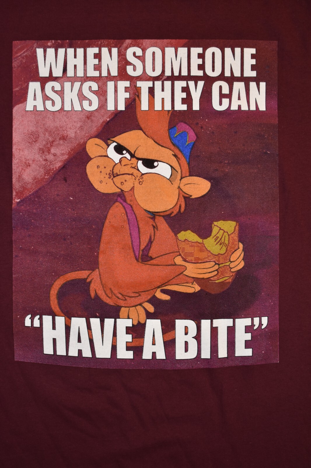 Disney Mens Meme Abu When Someone Asks.. Aladdin Shirt New S, M, L gallery