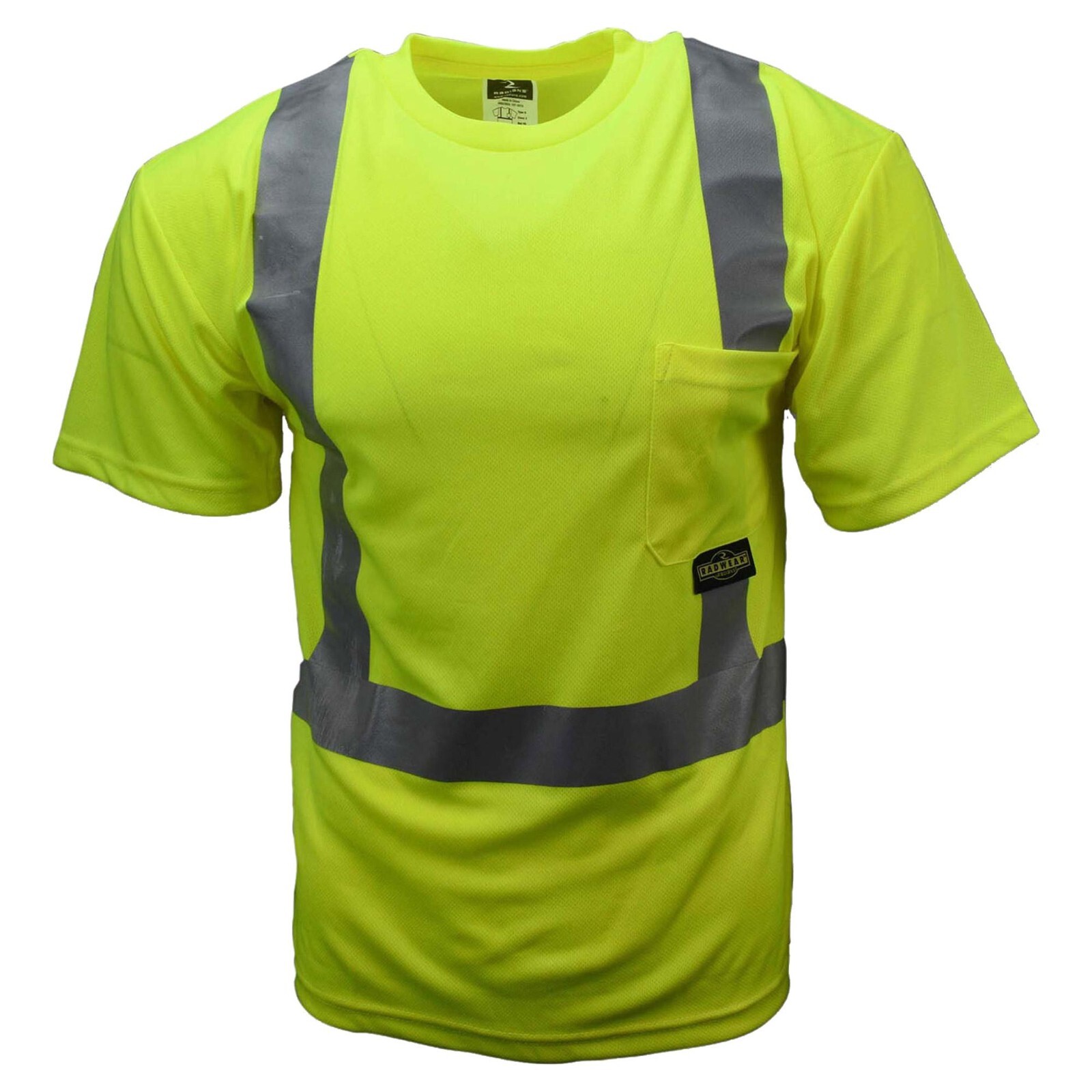 HI VIS SHORT SLEEVE T SHIRT ANSI CLASS 2 REFLECTIVE VISIBILITY ROAD WORK SAFETY gallery