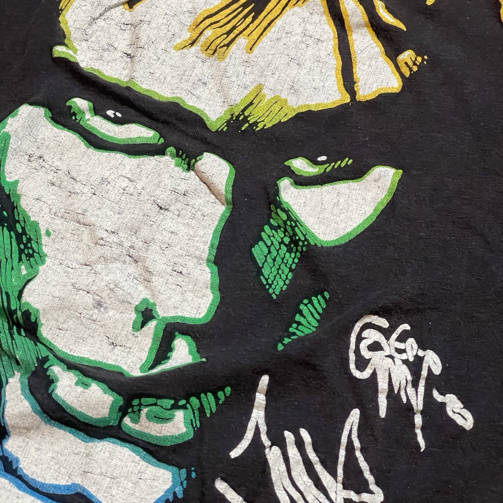 Vintage 80s THE CRAMPS Shirt Fifth Column Goth Surf Punk Rock Small/Medium gallery