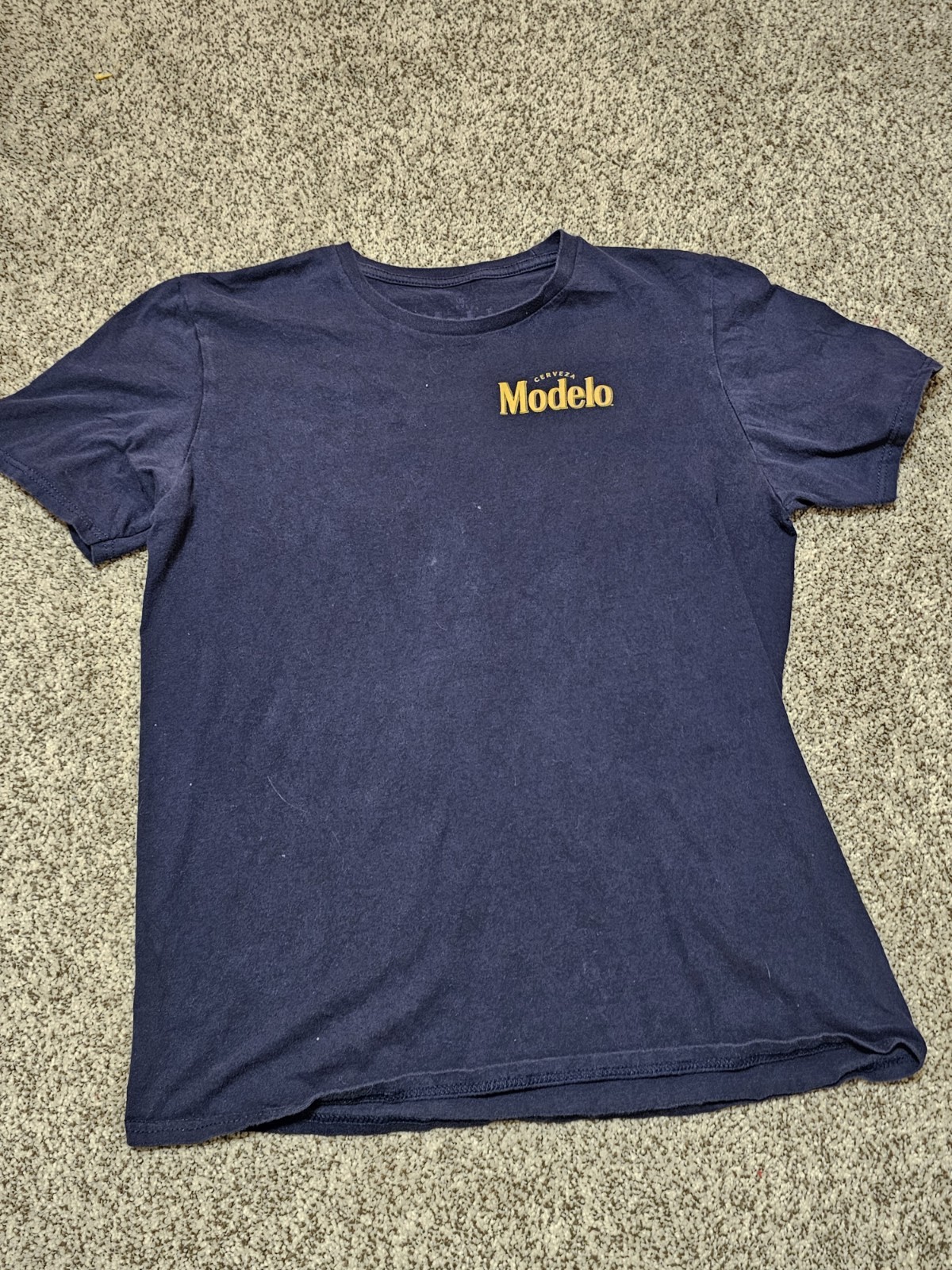 Cerveza Modelo Modern Graphic T-Shirt City Skyline Logo MEDIUM Navy Blue gallery