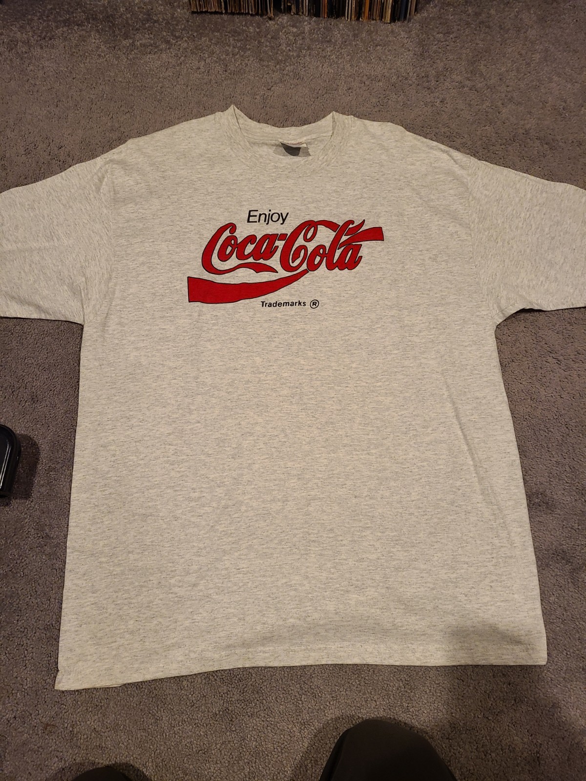 Vintage Single Stitch Coca-cola T Shirt! Size XL Made In USA Hanes NWOT Coke Gre gallery