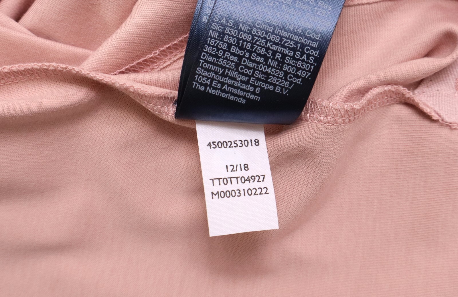 Tommy Hilfiger Tailored T-Shirt Men's Small Short Sleeve Jersey Pink gallery
