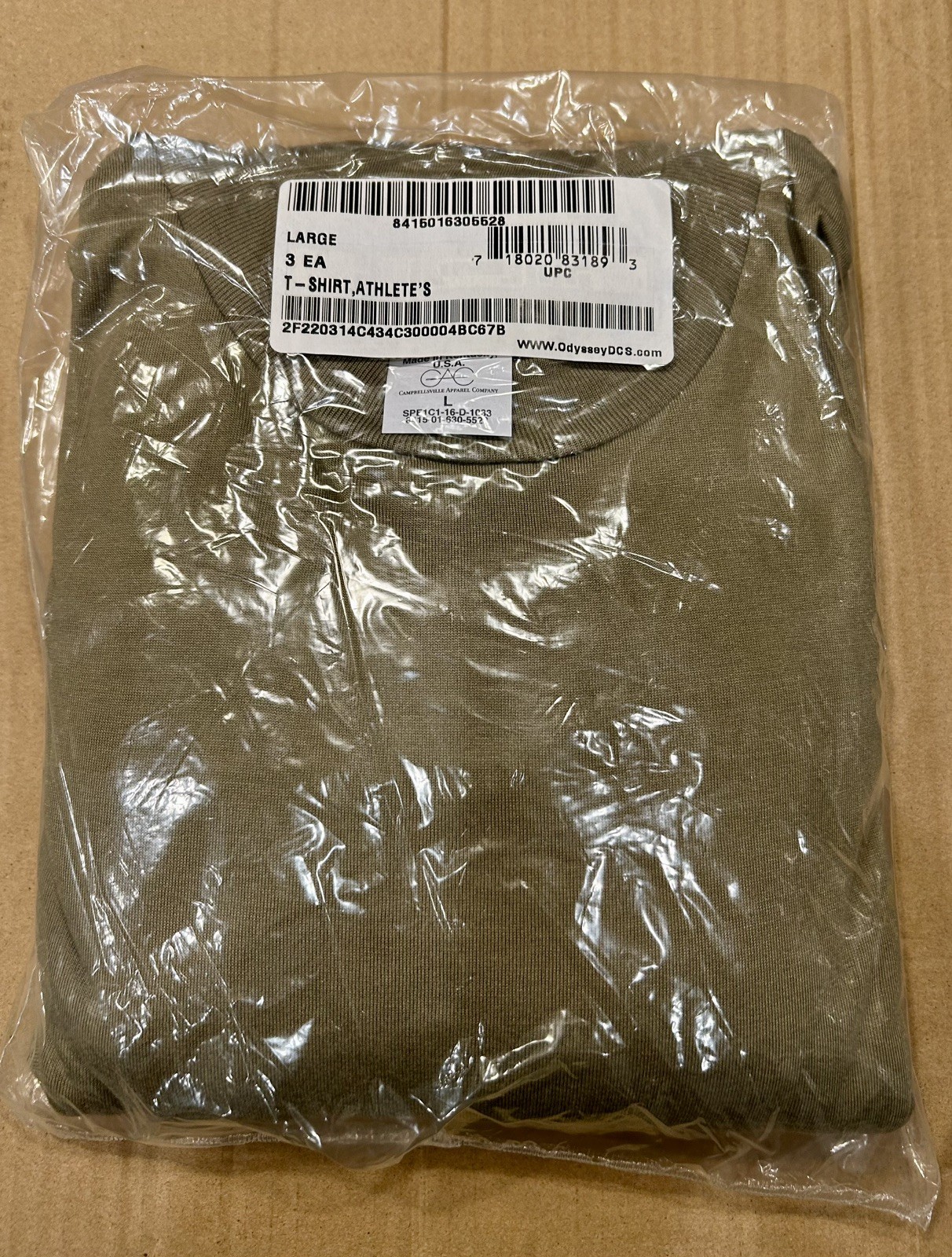 3 PACK -Coyote Brown Official AR 670-1 US Army Compliant Solid Military T-Shirts gallery