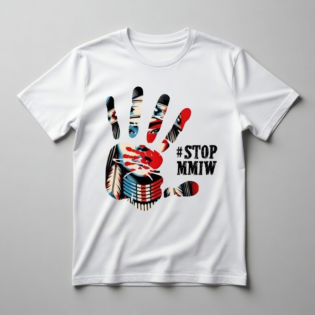 #Stop MMIW T-Shirt - Stop Missing Murdered Indigenous Women Awareness Tee gallery