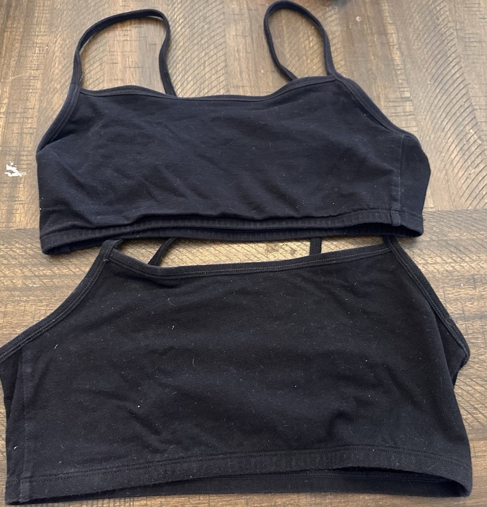 Fruit Of The Lot Bundle 2 Spaghetti Strap Tank Bras/ 3 Size 6 Micro Mesh Brief