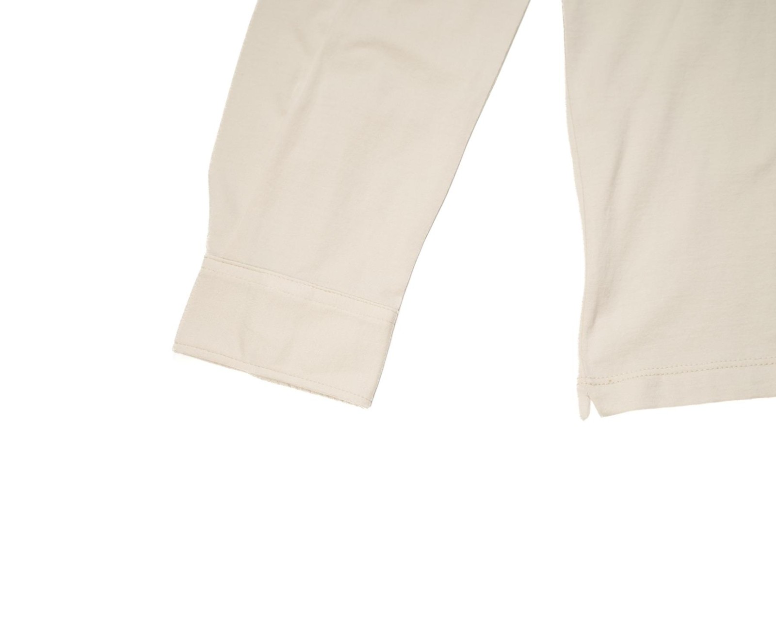 Sartorio $675 Light Beige Slim Long Sleeve Polo Shirt Cotton Jersey XXL (56 IT) gallery