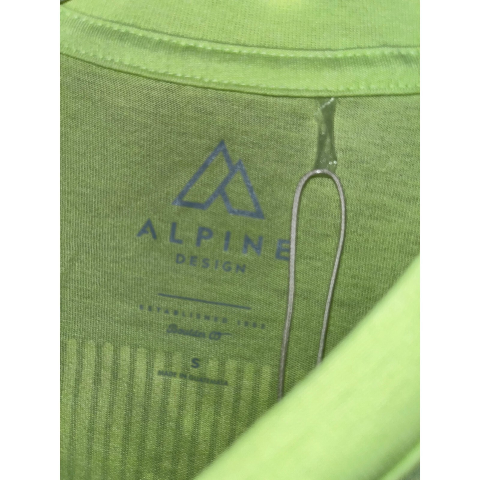 Alpine Design Men's Graphic Tee Lime Green Earth Africa World NWT Large 17008 gallery