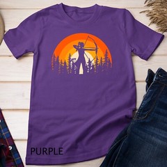 Retro Silhouette Archery Bow Arrow Shoot Target Sports Unisex T-shirt