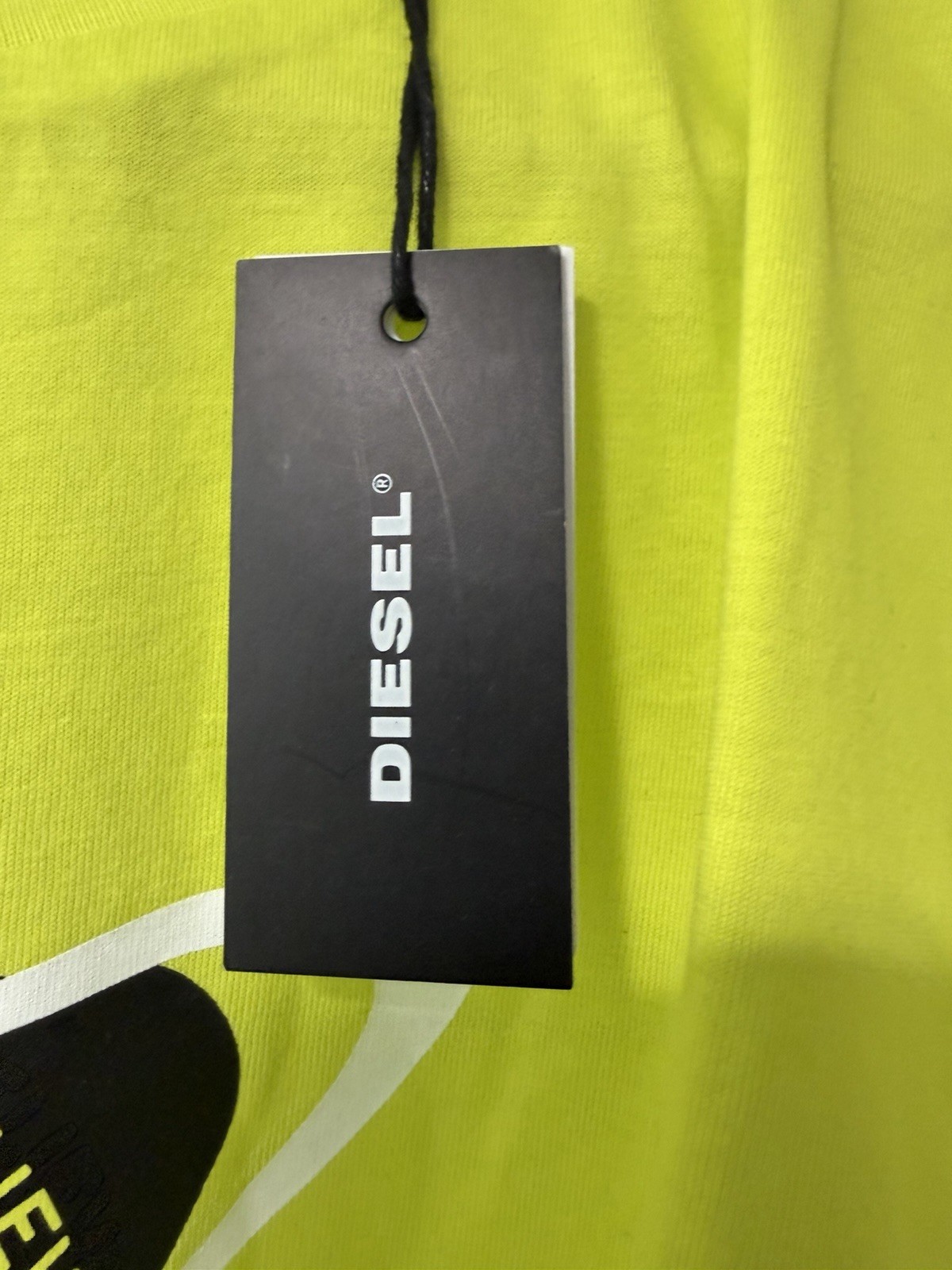 NWT DIESEL T-Diegos-K24 Men's T-Shirt Short Sleeve Cotton - Apple Green - Medium gallery