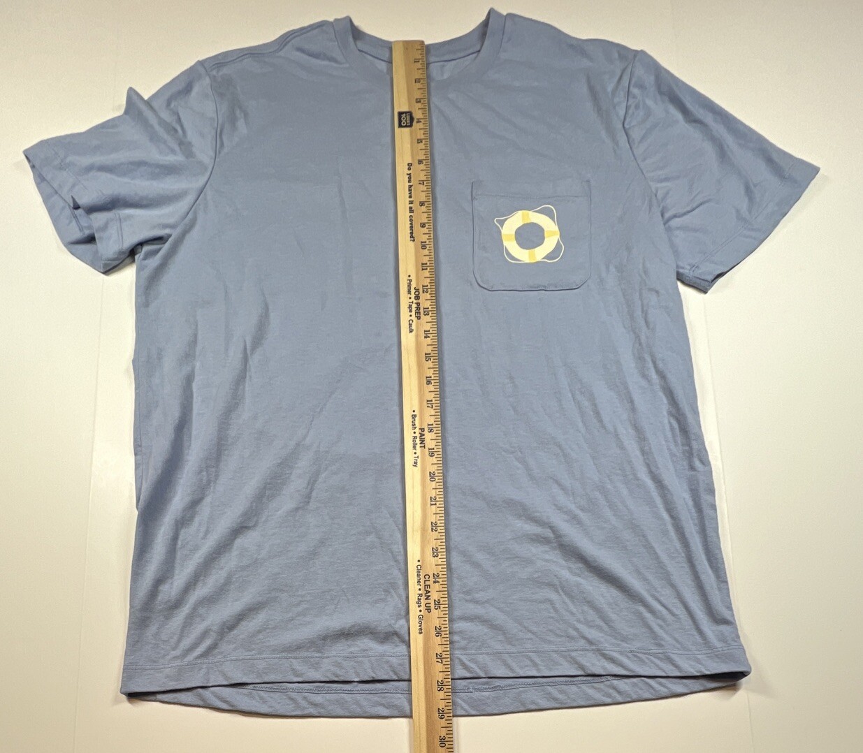 St Johns Bay Tee T-Shirt 'Enjoy the Sun & Relax' Blue Size Large Pocket gallery