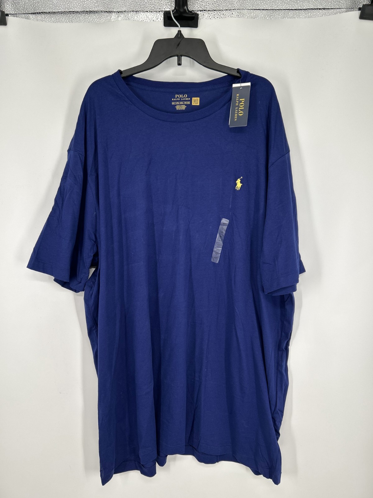 Polo Ralph Lauren T Shirt Men 4XLT Blue Embroidered Pony Logo Crew Neck Pullover gallery