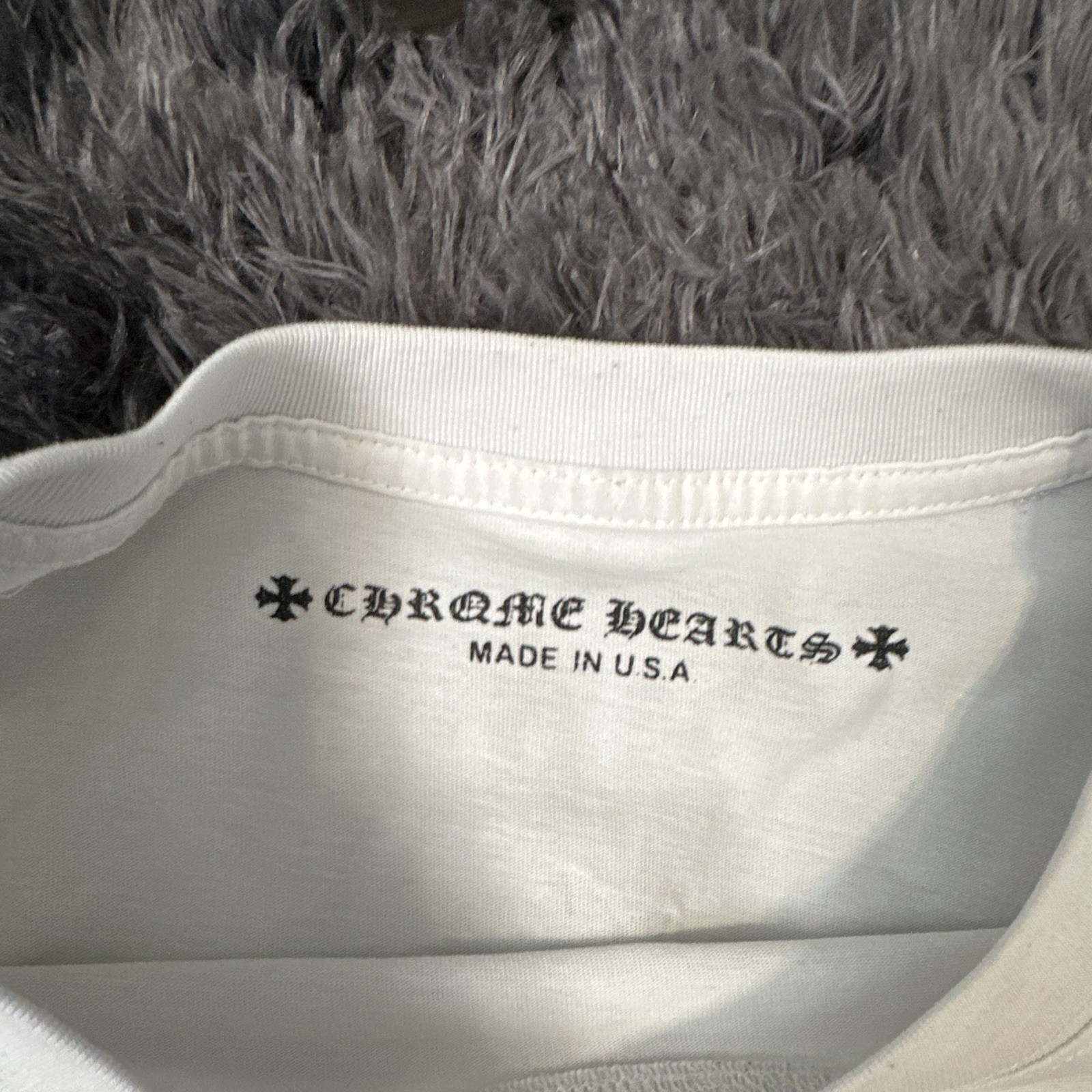 Chrome Hearts Horseshoe Graphic Long Sleeve Crew Neck T-Shirt White Men's L gallery