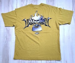 BAPE A Bathing Ape Mens LARGE Yellow AAPE NOW 2-Sided Graphic Logo S/S T-SHIRT