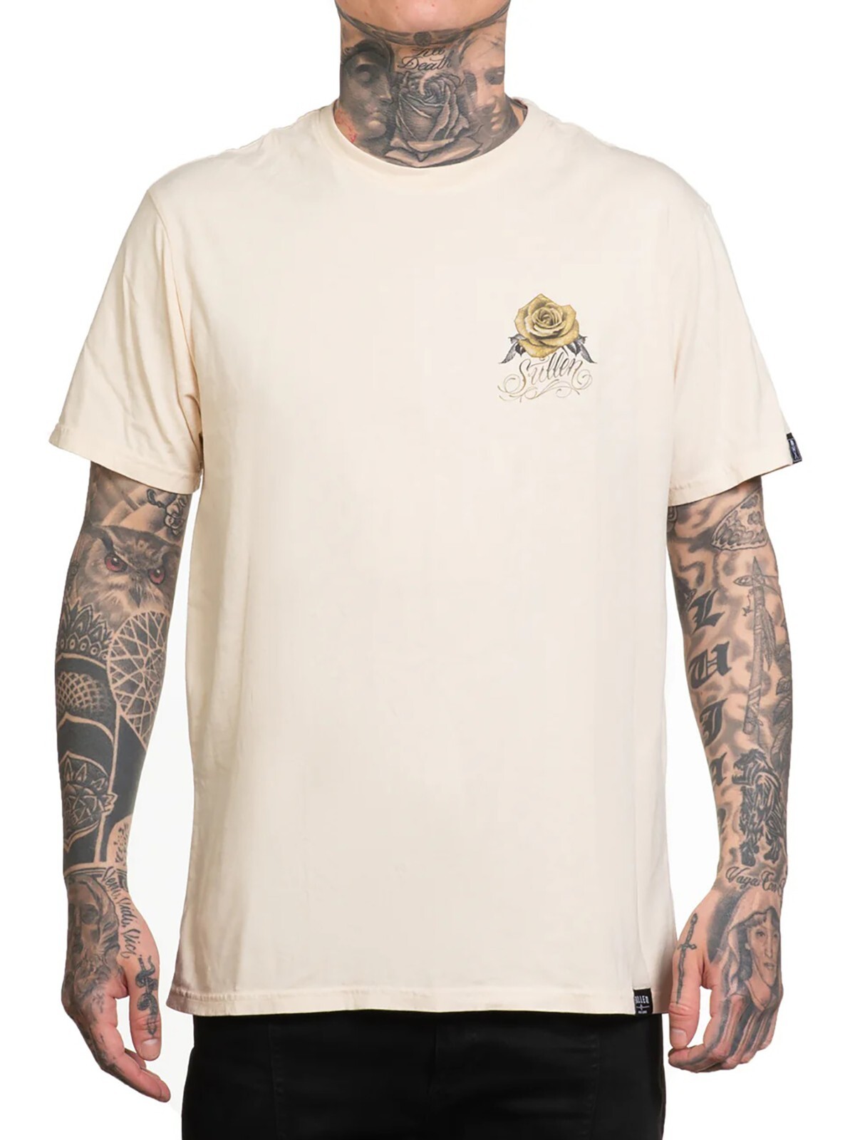 Sullen Men's Orbital Short Sleeve Premium T-shirt Tattoo Skull and Rose Logo Tee gallery