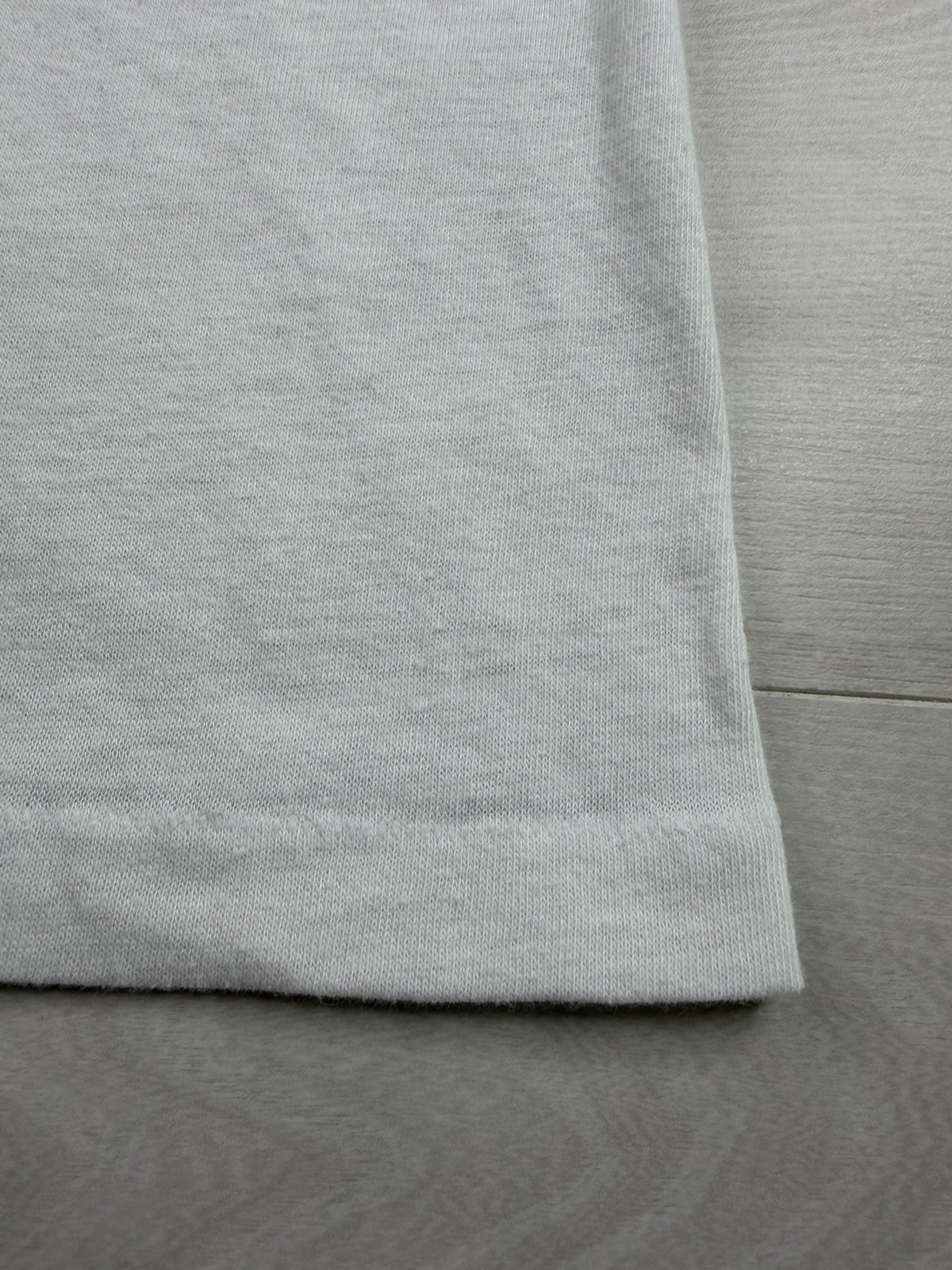 Vtg JC Penney Paper Thin T-Shirt Burnout Work Distressed V Neck 70s 80s Mens S/M gallery