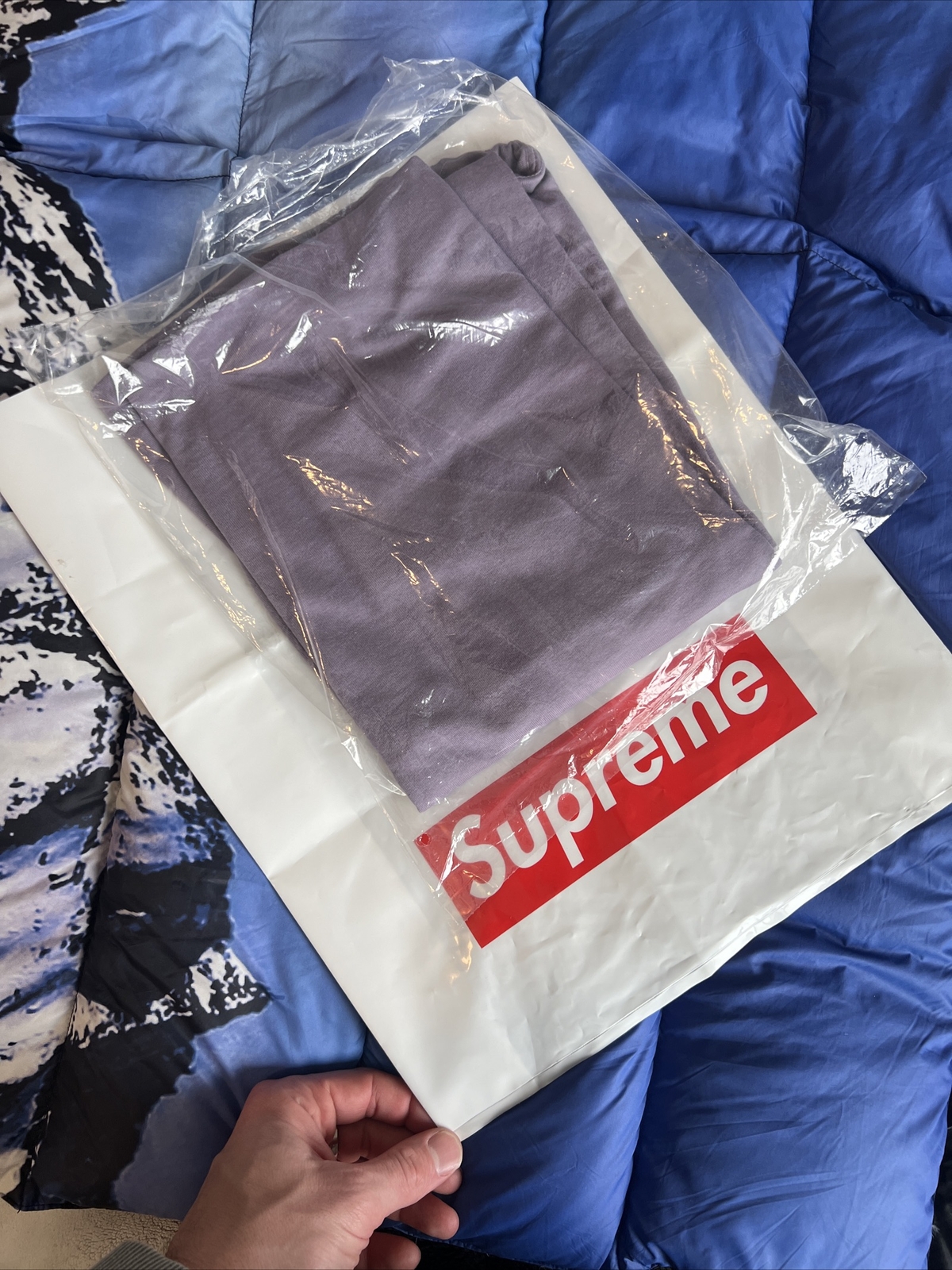 Supreme Futura Box Logo Tee T-Shirt Size Large Dusty Purple SS24 New DS 2024 gallery