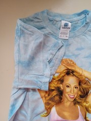 Size Small Mariah Carey colortone Rainbow Blue T-Shirt NEW SEE PHOTOS