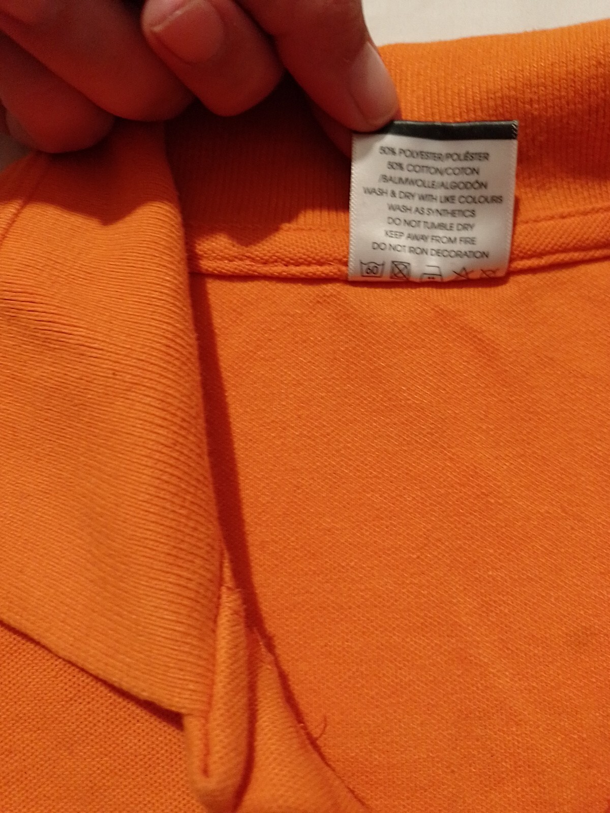Men's T Shirt Uneek Size S Short Sleeves Orange 24955 gallery