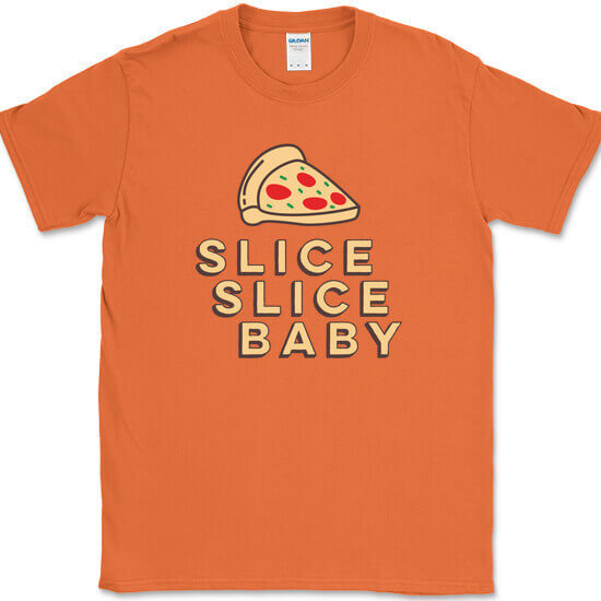 Slice Slice Baby T-Shirt Funny Pizza Ice Ice Food Humor Graphic Tee gallery