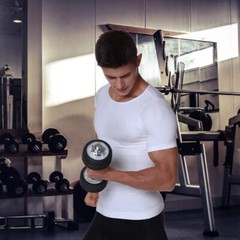 Men Compression Shirt Shapewear Slimming Body Shaper Vest Undershirt Tank Top US