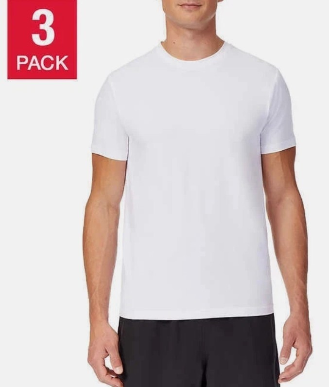 32 Degrees Cool Men's 3-Pack Crew Neck Short Sleeve T-Shirt gallery