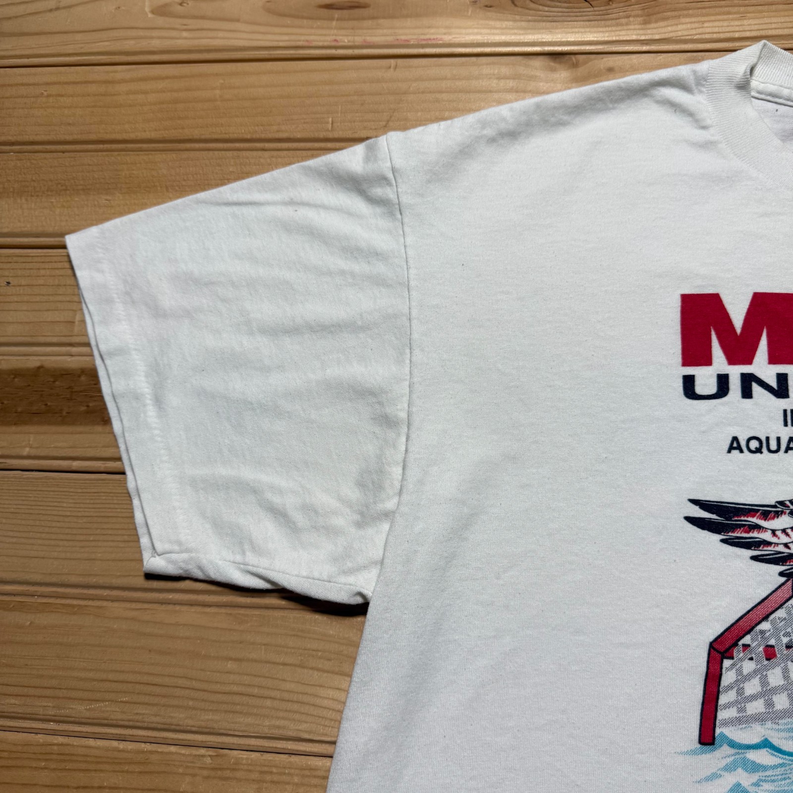 Vintage 1997 Miami University Redhawk Aquatic Swim Water Polo Clinic T-Shirt XL gallery