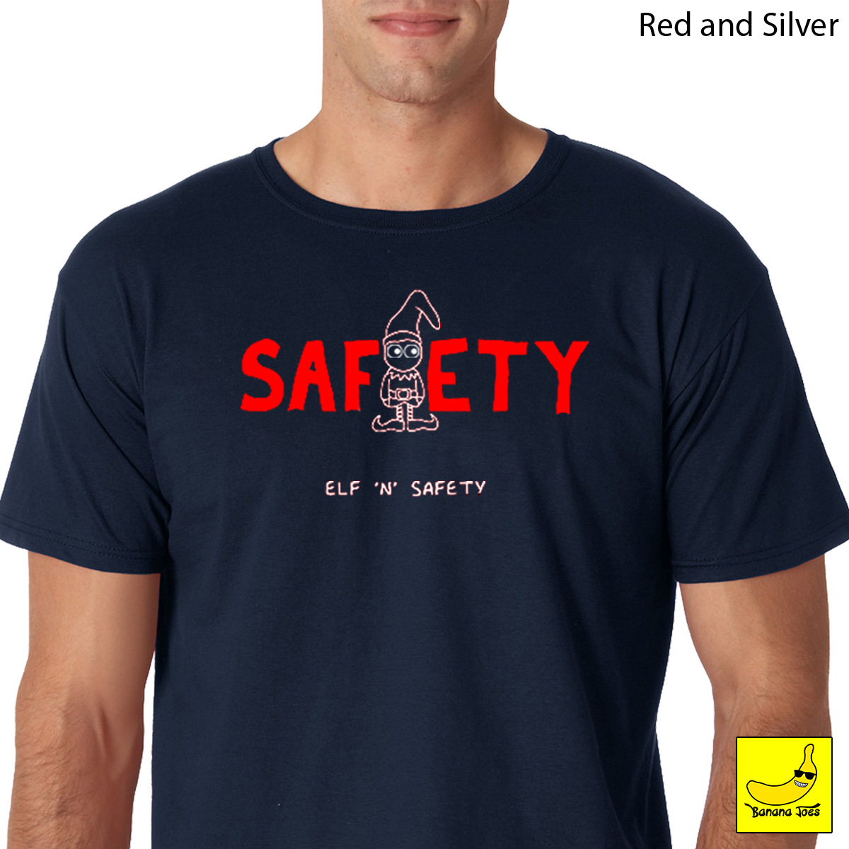 Elf and Safety Christmas T-Shirt Funny Gift Secret Santa Gift Health Manager Tee gallery