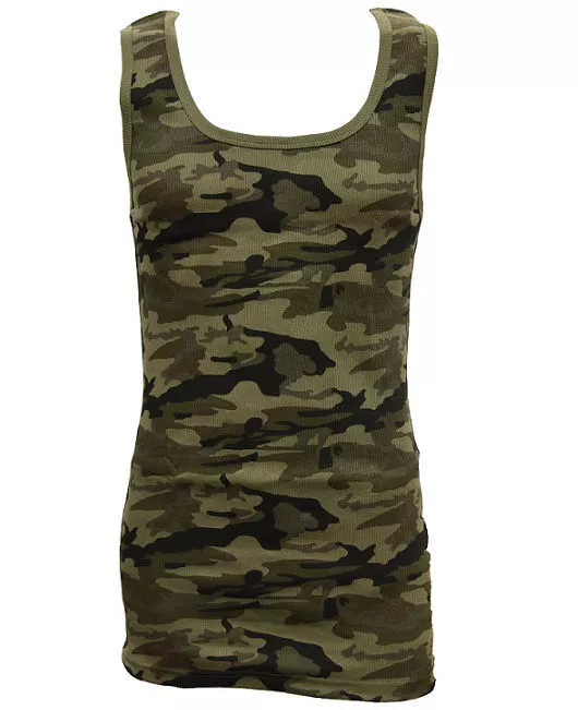 Woodland Creek Men's Ribbed Tank Top Set of 2 in Green - X Large gallery