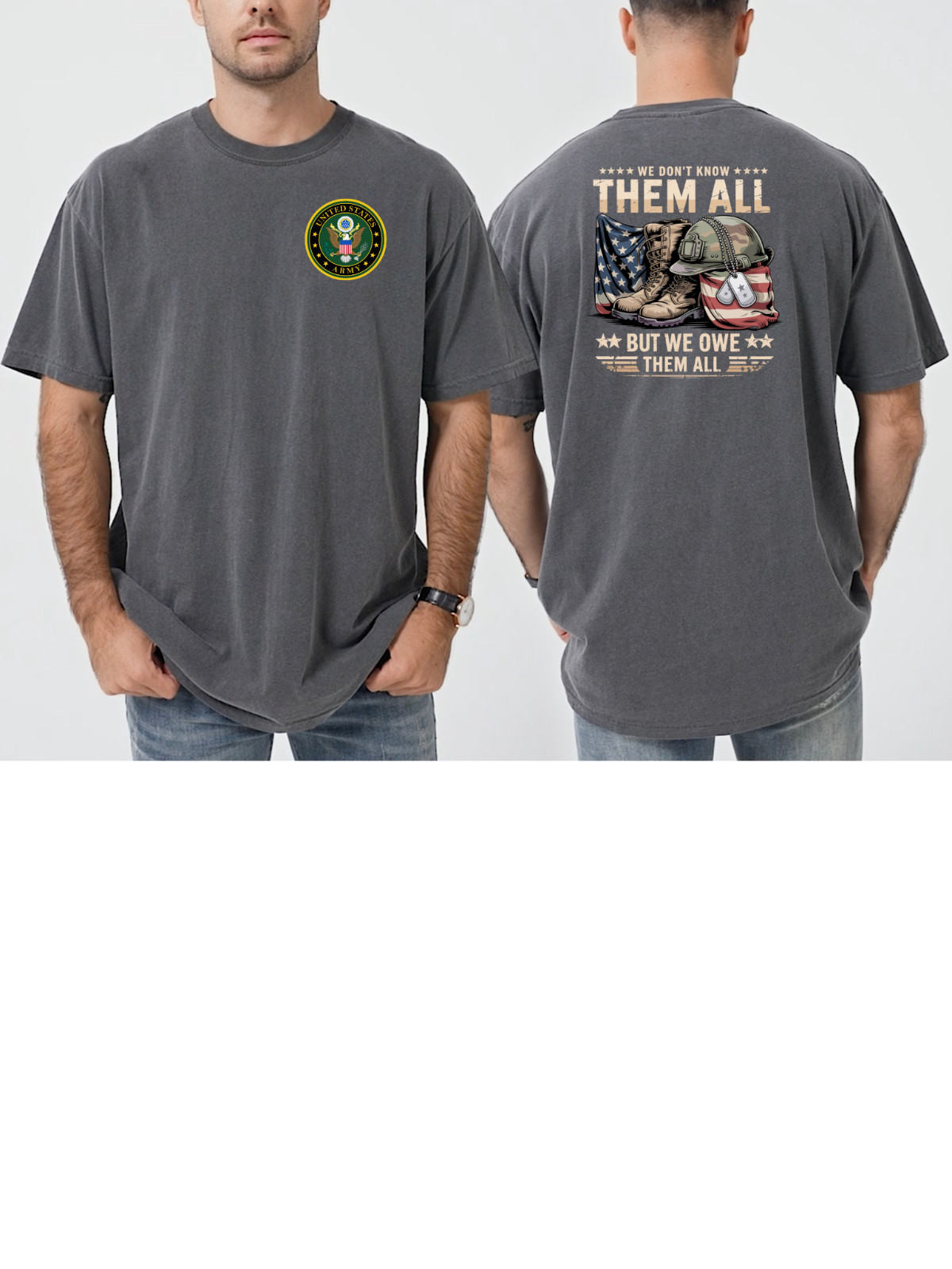 American pride, Veteran Pride, We own them all, Comfort Color T-Shirt gallery