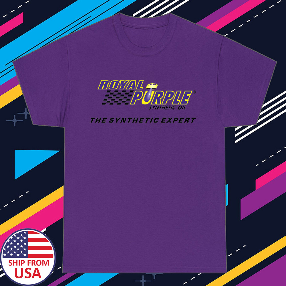Royal Purple Synthetic Oil Men’s Purple T-Shirt Size S-5XL