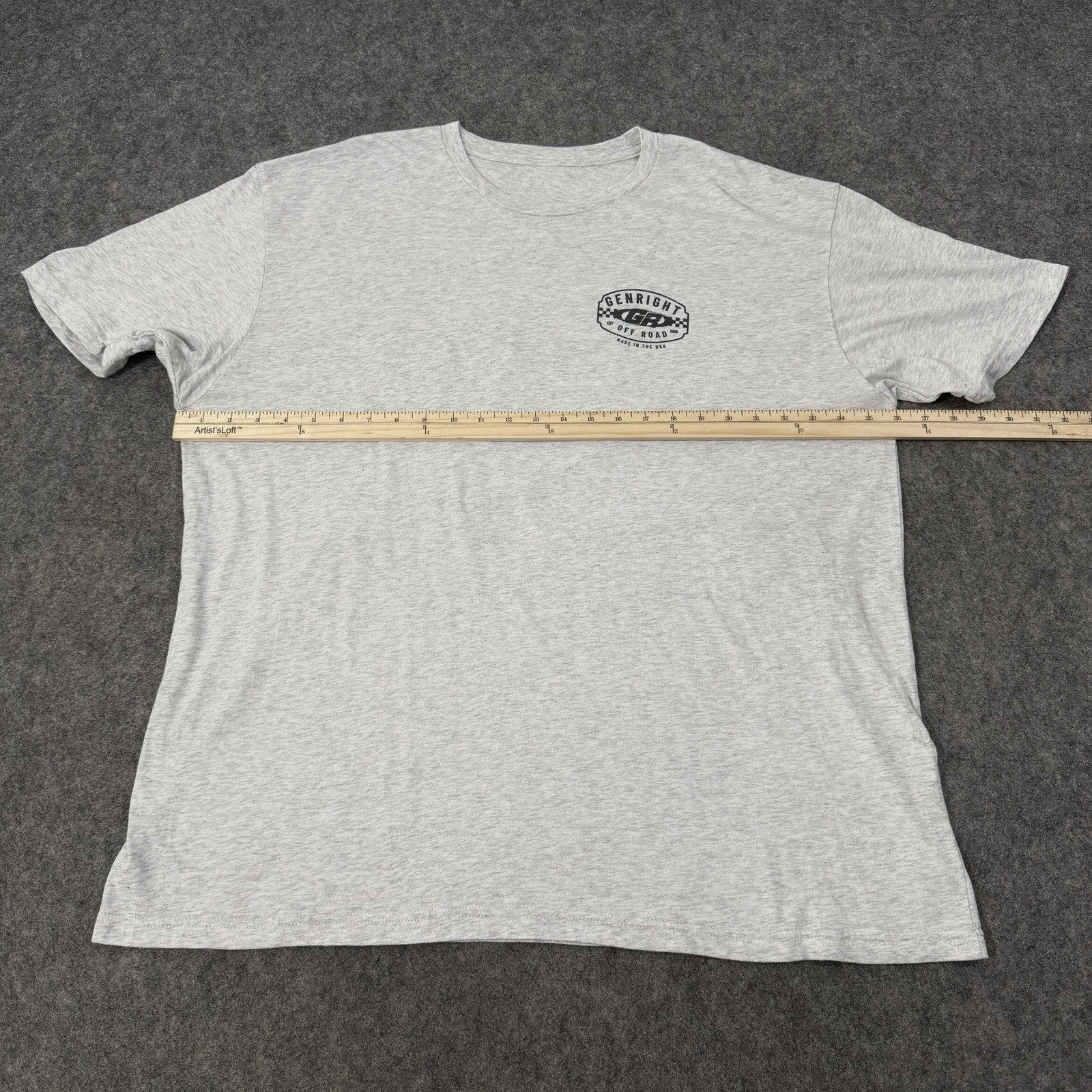 Genright Jeep Off Road Graphic Men's T-Shirt (See Photos For Measurement) Gray gallery