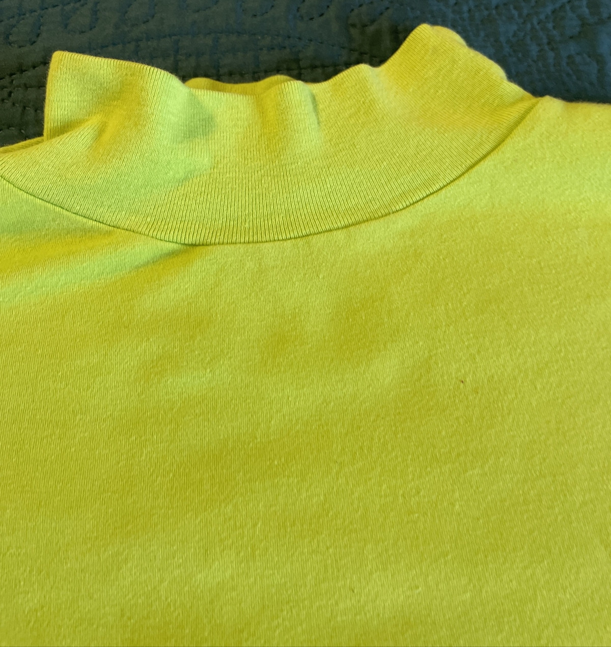 VINTAGE 90'S LIME GREEN SHIRT, HIGH NECK, SAN FRANCSICO CITY STREETS L gallery