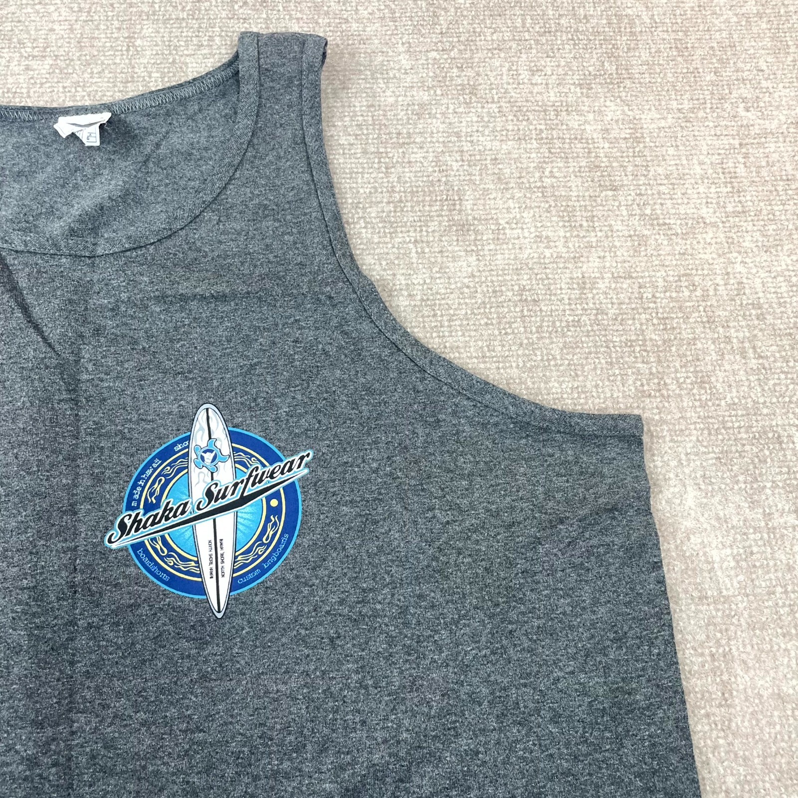 Shaka Surfwear Hawaii Alstyle Apparel & Activewear Tank Top Mens XL Gray Cotton gallery