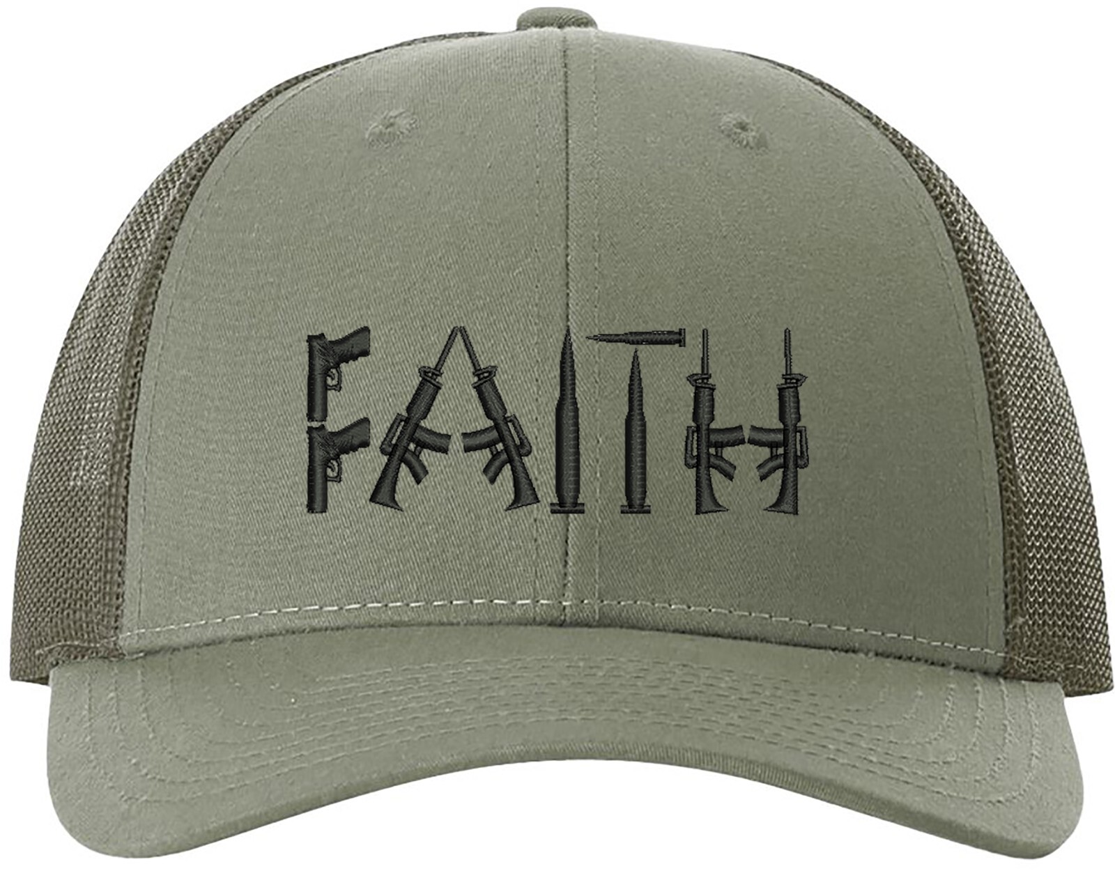 Faith Guns 2nd Amendment Richardson Embroidered One Size Fits All Trucker Hat gallery