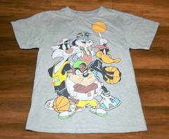 Looney Tunes Retro Throwback 1996 Distressed Graphic T Shirt Small Dead Stock