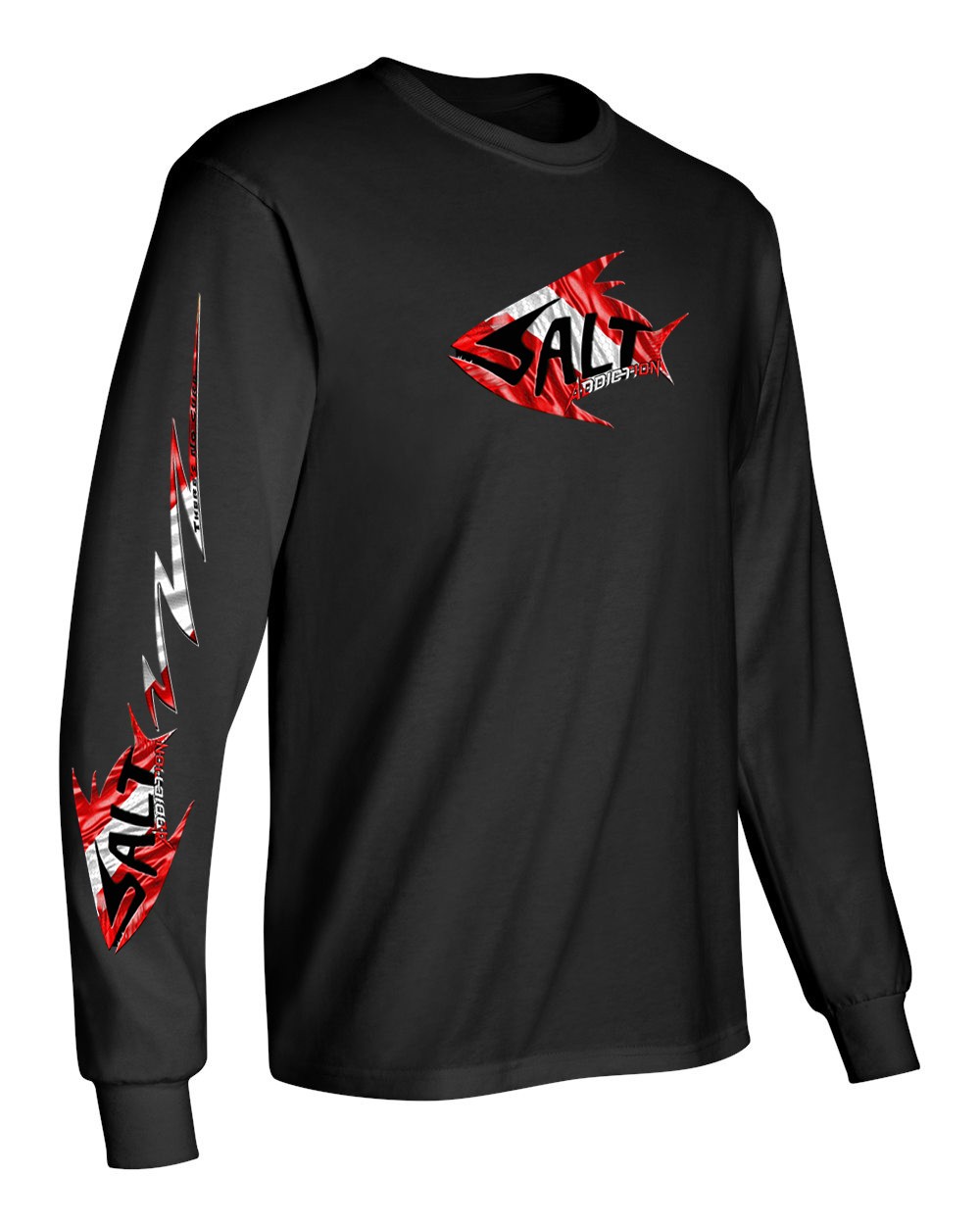 Salt Addiction Dive Flag Logo Fishing T shirt Ocean Cotton gallery