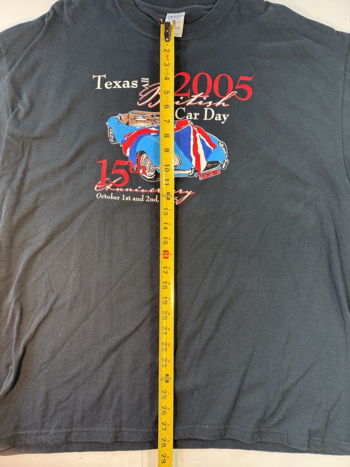 Vintage 2005 All British Car Day 15th Anniversary 2XL Austin TX Tee gallery