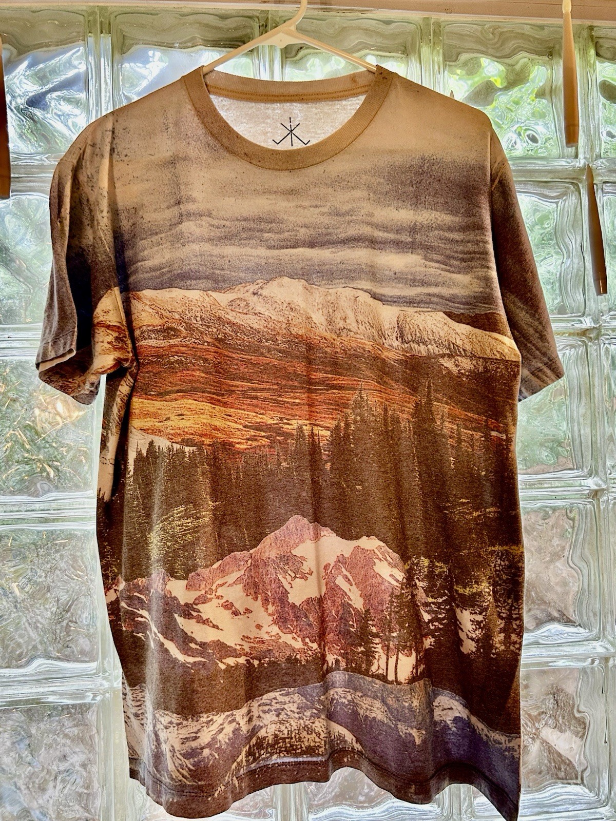 Mountains T-shirt Sz L Life Clothing Co. Nature Abstract Art Cool Stylish Modern gallery