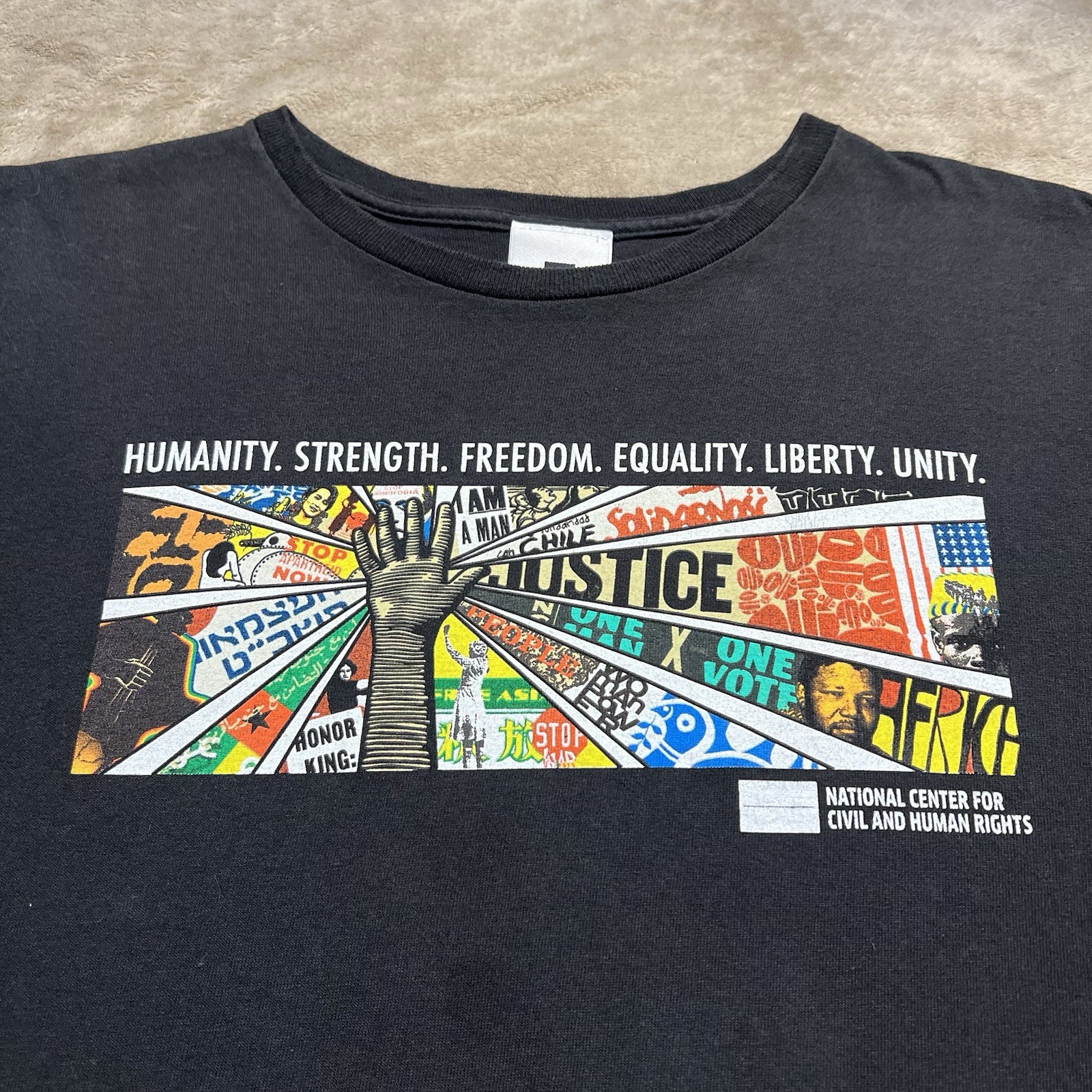 Civil Rights Center Equality Unity Freedom T Shirt Mens 2XL Black Souvenir gallery