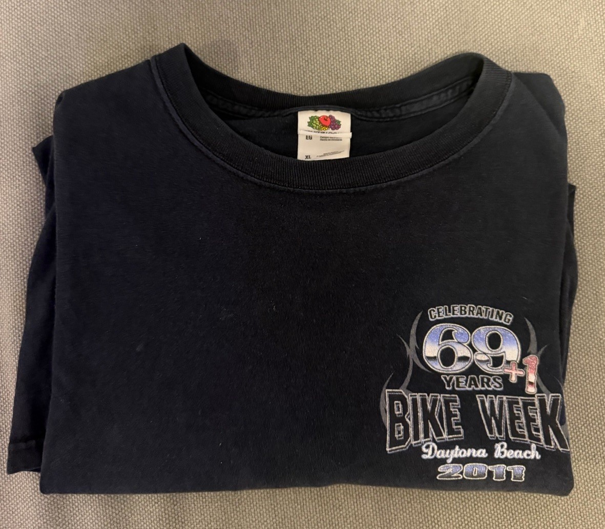 Vintage Harley-Davidson Men's Daytona Beach Bike Week T-Shirt XL Fits Like L gallery