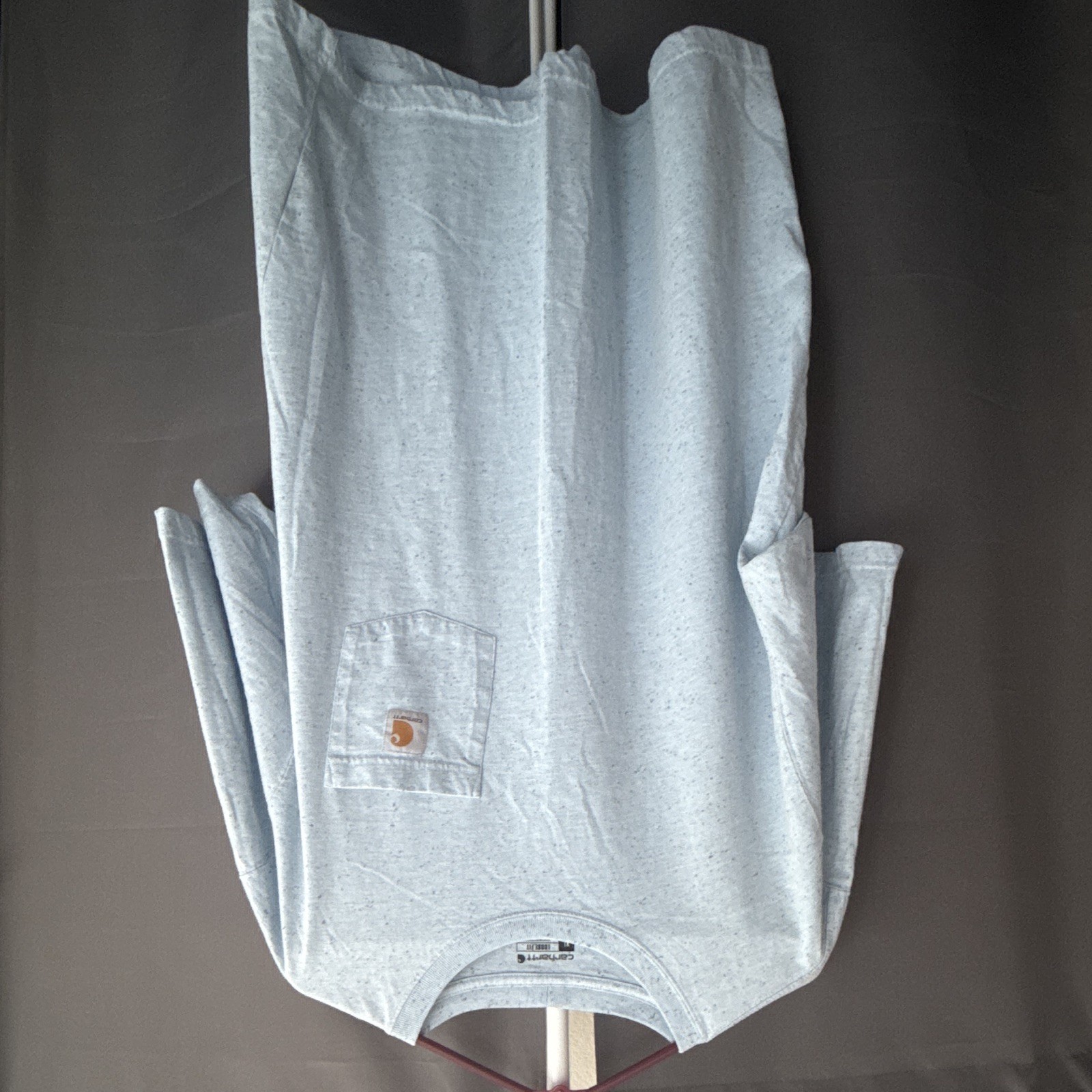 Carhartt K87 Loose Fit Pocket T-Shirt XL Light Blue Crew Neck