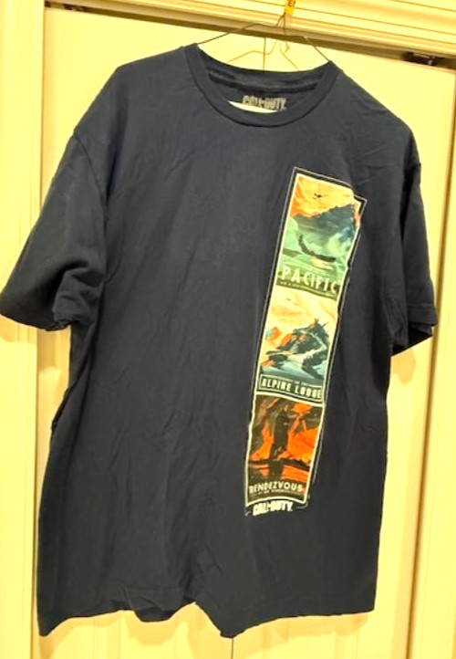 Call Of Duty Vanguard Men's T-Shirt Navy-Size XL -Fast gallery