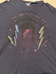 American Eagle AE Band Tee David Bowie Lightning Bolt Graphic T-Shirt