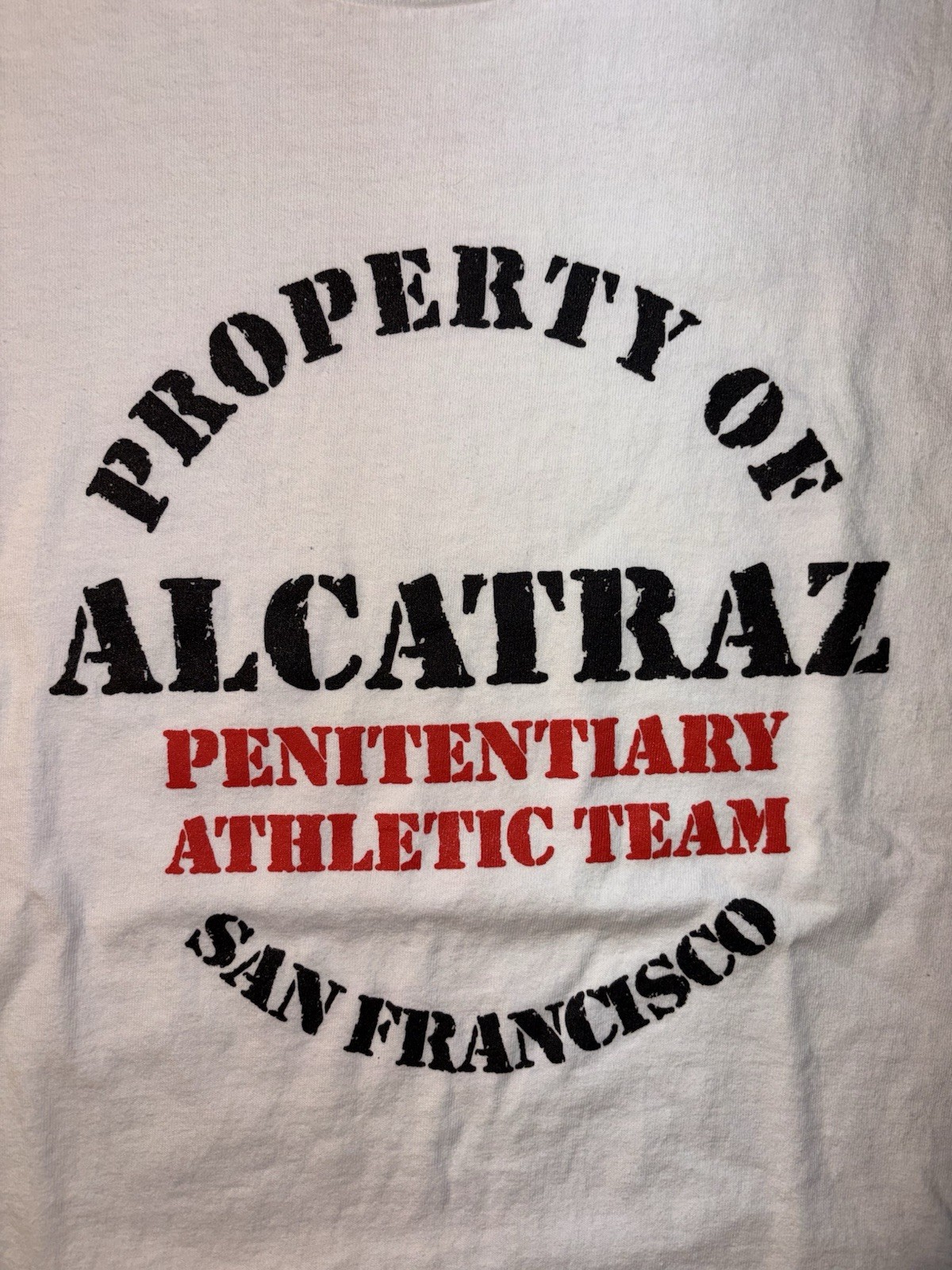 Vtg Alcatraz Penitentiary Athletic Team San Francisco 90s USA Men’s T-shirt Sz L gallery