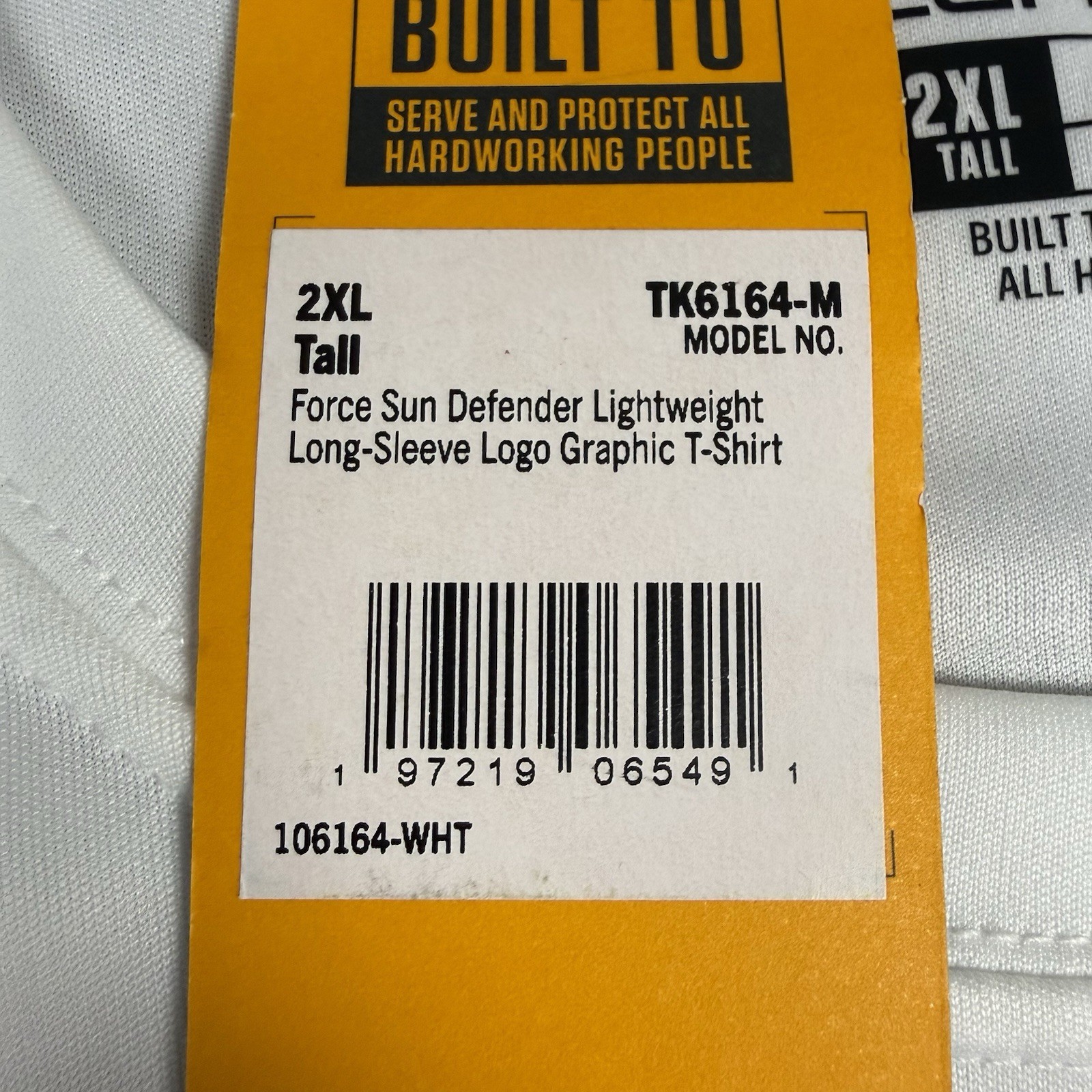 NWT Carhartt Mens Force Sun Defender Lightweight Long Sleeve T-Shirt 2XLT White gallery