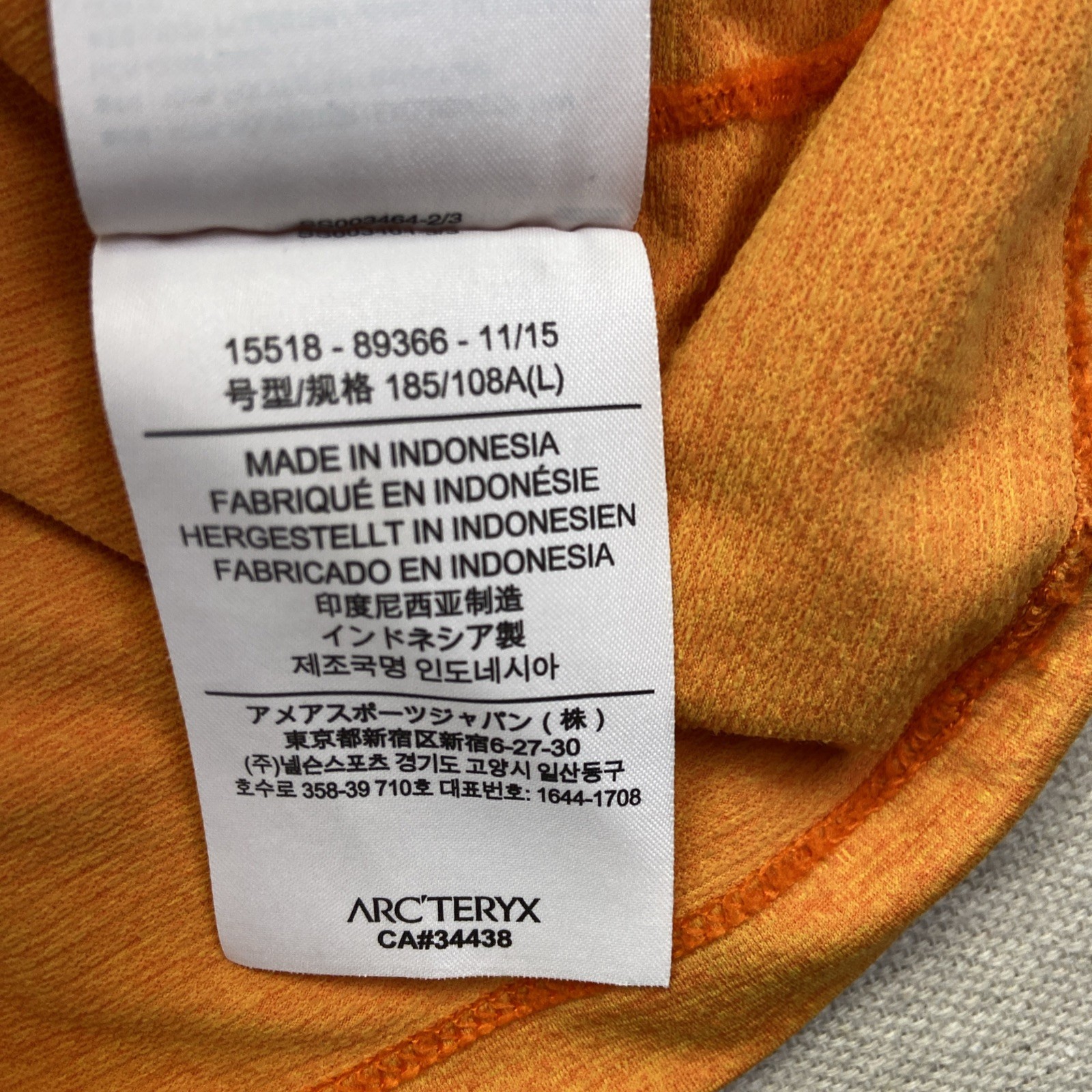 Arcteryx Shirt Mens L Orange Cormac Crew Hiking Hiker Outdoors Gorpcore gallery
