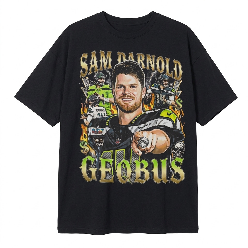 Sam Darnold “Geqbus” Vintage T-Shirt Gift for Women and Man Shirt Unisex Tee Spo