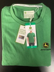 John Deere Premium Embroidered Logo T-Shirt Classic Green M-2XL