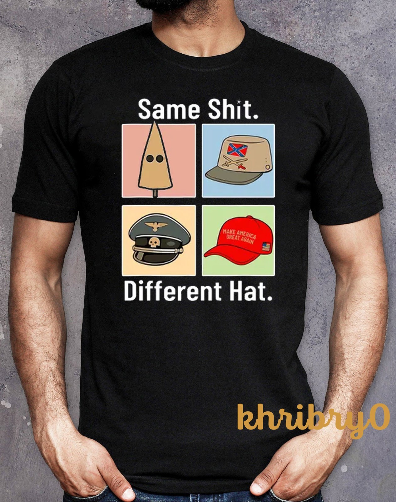 Same Sht Different Hat Anti Trump Funny Protest T-shirt gallery
